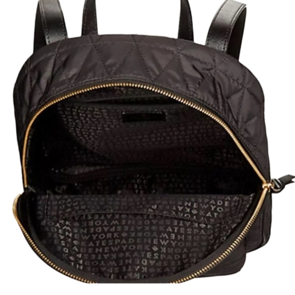 Kate Spade Wilson Road Quilted Small Nylon Backpack Black main image 10